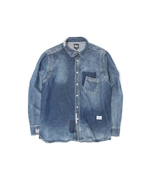 Less Taiwan | Less L/S Repaired Denim Work Shirt(シャツ/ブラウス)