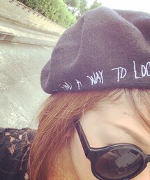 MOUSSY | 英文字入りベレー(ハンチング/ベレー帽)