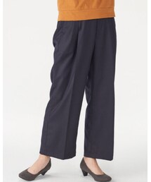無印良品 | 無印良品 洗えるウール混ストレッチワイドパンツ 婦人 M(スラックス)