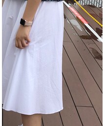 UNIQLO | white circle skirt (スカート)