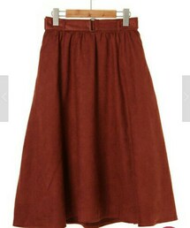 chocol raffine robe | ベルト付きサーキュラーミディ丈スカート(スカート)