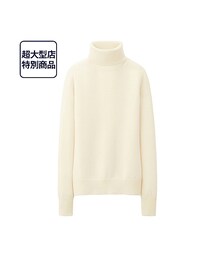 UNIQLO | WOMEN カシミヤタートルネックセーター（長袖）＋E (ニット/セーター)