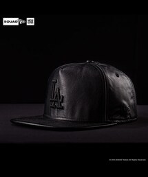 NEW ERA | New Era NFL 9fifty SnapBack 皮革LA限定帽款 黑字(キャップ)