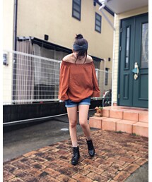 見えない団子をしてます笑⃝ | その他