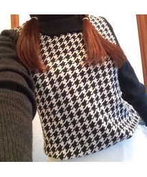 千鳥格子セーター(ニット/セーター)