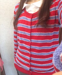 Rodeo Crowns | モヘアボーダーカーディガン(カーディガン/ボレロ)