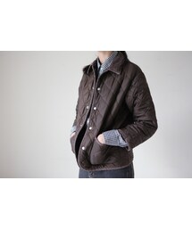 棕色鋪棉外套(ナイロンジャケット)