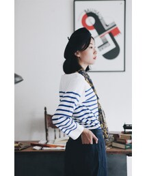 SAINT JAMES | Saint James - 經典條紋Tee(Tシャツ/カットソー)