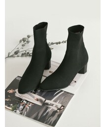 ニットソックスブーツ(ブーツ)