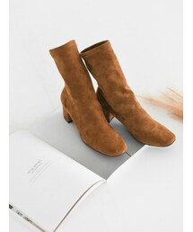 スエードシャーリングアンクルブーツ(ブーツ)