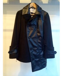 THE LOVE PARADE | LEATHER MATERIAL P-COAT(ピーコート)