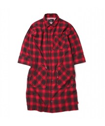 VIRGOwearworks | Gauze check long shirts(シャツ/ブラウス)