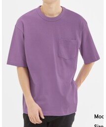 GU | GU ヘビーウエイトビッグT（5分袖） Lサイズ(Tシャツ/カットソー)