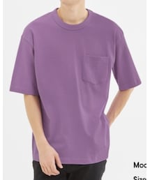 GU | GU ヘビーウエイトビッグT(5分袖) Lサイズ(Tシャツ/カットソー)
