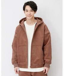 GU | GU - コーデュロイジップパーカーNT+E - XL(ブルゾン)