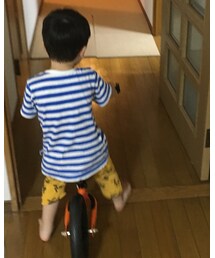 家の中でストライダーに乗る人 | その他