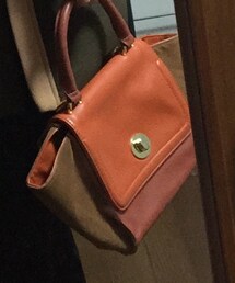 no brand | バイカラーツイードバック(ハンドバッグ)