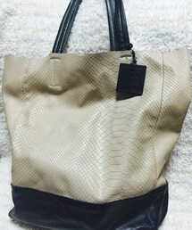 VIS | バイカラーフェイクレザートート(トートバッグ)