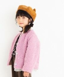 nino | [48-54cm]ねこ耳ベレー帽　ループウール(ハンチング/ベレー帽)