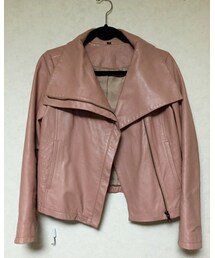 不明 | 韓国で買ったピンクのライダース(ライダースジャケット)