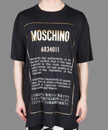 MOSCHINO | 2014/FW 新作 ブラック半袖Tシャツ MOSCHINO T-shirts(Tシャツ/カットソー)