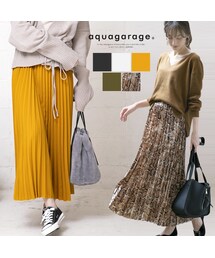 aquagarage | kw00637【aquagarage本店】ロングプリーツスカート(スカート)