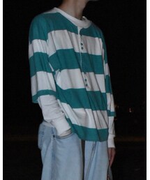 no brand | 囚人服っぽい(Tシャツ/カットソー)