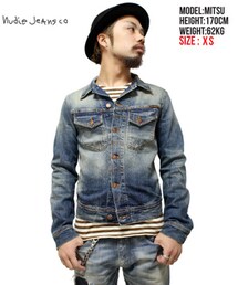 Nudie Jeans | Nudie JeAns(ヌーディージーンズ) ジャケット "CONNY" Denim JACKET/ストレッチ デニム ジャケット(Indigo) (デニムジャケット)