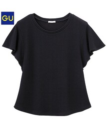 GU | フリルスリーブトップス(Tシャツ/カットソー)