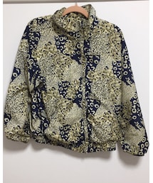 used | レオパード柄(青×ベージュ)(ナイロンジャケット)