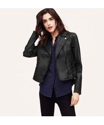 COATED COTTON MOTO JACKET(その他アウター)