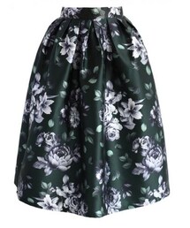 Rose Memory Pleated Midi Skirt(スカート)