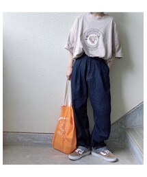 あやた②🐖 | エコバッグに買ったけど普通に使いたい可愛いバッグ🍊(トートバッグ)