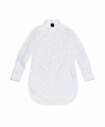 (A)CRYPSIS | (A)crypsis COLOR SWATCH LONG SHIRT 色塊山型拼接長版襯衫(シャツ/ブラウス)