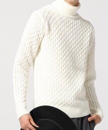 RAGEBLUE | アクリル・ウール素材使用ケーブルニットタートル(ニット/セーター)