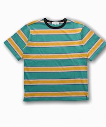 Universal Style Wear | Border Tee size-M.L.XL 90sテイストなナイスな配色のヘビー天竺のボーダーTee。しっかりした作りで長く着て頂けます。 こちらのタイプは 身幅はややワイドめで着丈は長くない程よい着丈となっております。 男女問わずオススメです。(Tシャツ/カットソー)