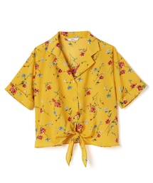 GRL | 前結びテーラードカラー花柄シャツ(トップス)