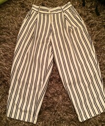 wcloset | ストライプワイドパンツ(その他パンツ)