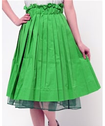 TEVALT | Titilate Valet 裾オーガンジーチュチュ×タックギャザースカート(スカート)