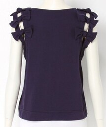 DOLLUPOOPS | doll up oops ショルダーリボンTシャツ(Tシャツ/カットソー)