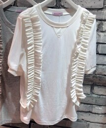 diamond-bar | diamond-bar ギャザーフリルTシャツ(Tシャツ/カットソー)