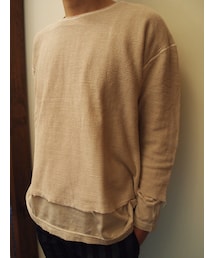 Iroquois | メッシュ×天竺レイヤードカットソー(Tシャツ/カットソー)