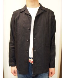.efiLevol | .efiLevol LINEN SHIRT(NAVY) (シャツ/ブラウス)