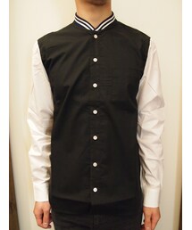 DISCOVERED | DISCOVERED(ディスカバード) STUDIUM SHIRT(BLACK)(シャツ/ブラウス)