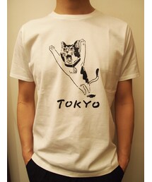 .efiLevol | .efiLevol  LAMINAイラストTシャツ/CAT(TOKYO)(Tシャツ/カットソー)