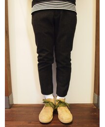 KIIT | KIIT  イベリコウールテーパードパンツ（BROWN）(その他パンツ)