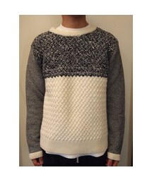 MOATHAN　BASK SWEATER(WHITE) (ニット/セーター)