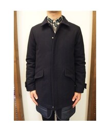DISCOVERED | DISCOVERED　LAYERED COAT(NAVY)  (ステンカラーコート)