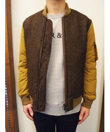 LAMOND. | LAMOND MA-1 JACKET(BROWN)(ブルゾン)