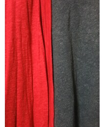 赤カーディガン　、緑Tシャツ(カーディガン/ボレロ)